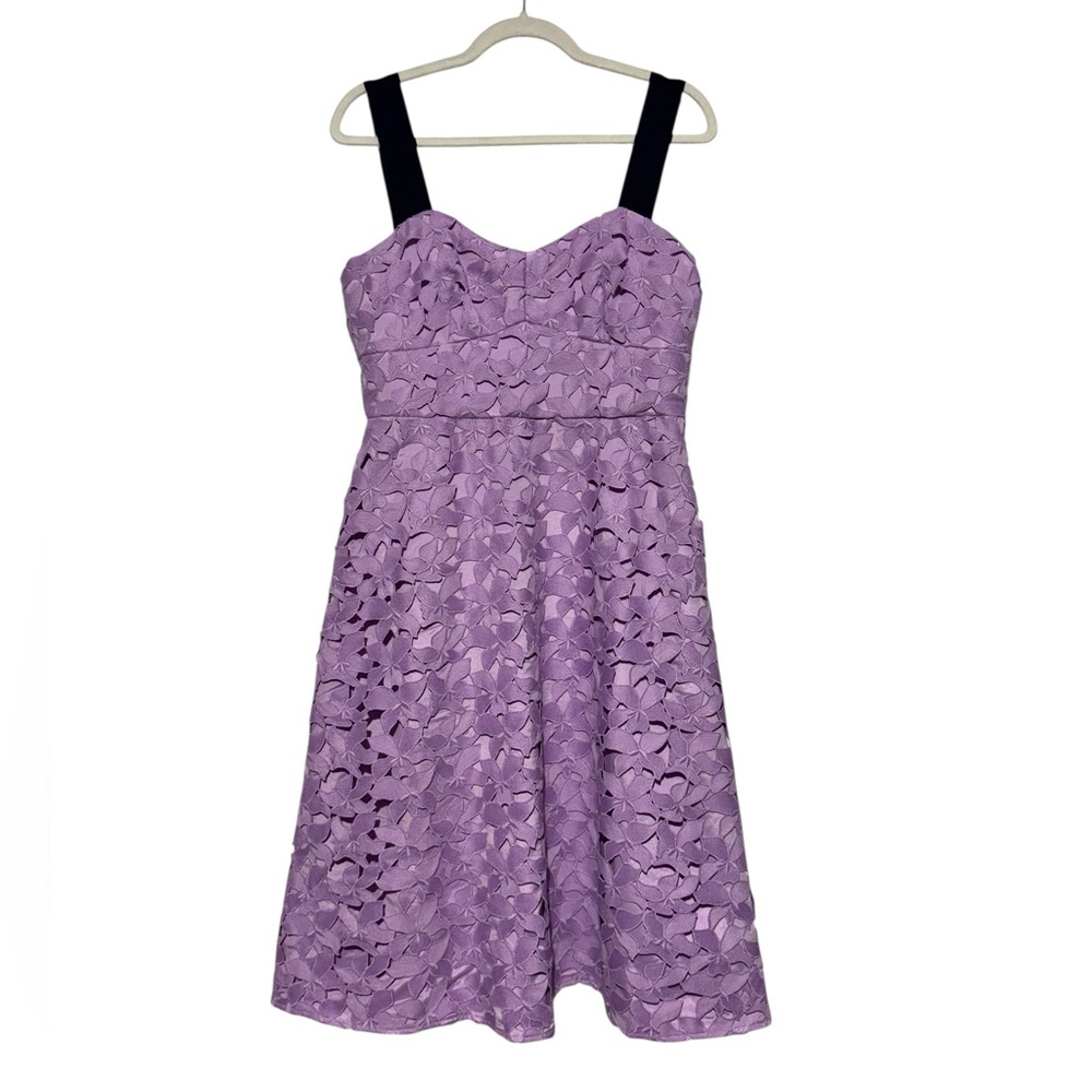 J Crew NWT Isabella Lace Midi Dress Sz‎ 8 Purple Sweetheart Spring Easter Church